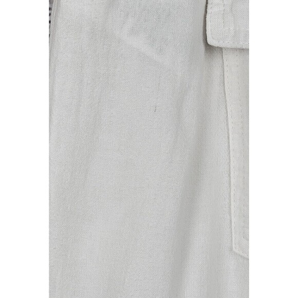 NIC & Zoe Rumba Park Crop Wide Leg Linen Blend Pants White Size 12 - Picture 7 of 8